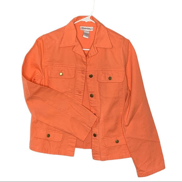 Peach Jean Jacket - Picture 1 of 7